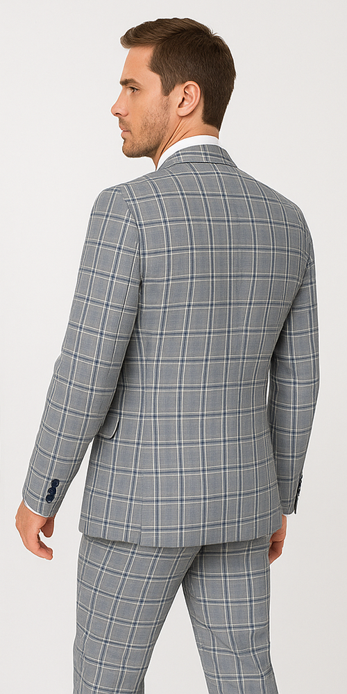 Rossi Man MAX RM1820 Slim Fit 3-Piece Suit – Modern Formal Suit for Men