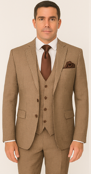 Rossi Man MAX RM1839 Slim Fit 3-Piece Suit – Stylish Formalwear for Men