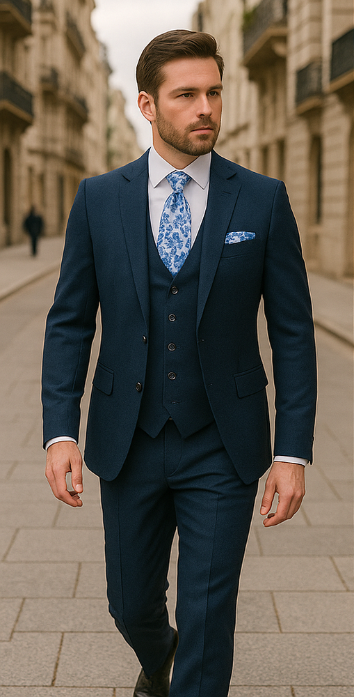 Rossi Man RM1102 Sydney II – Modern Slim Fit Formal Suit