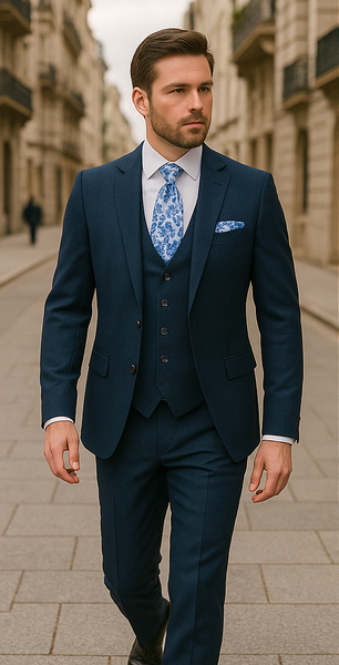Rossi Man RM1102 Sydney II – Modern Slim Fit Formal Suit