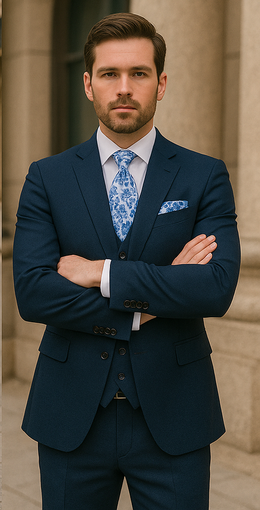 Rossi Man RM1102 Sydney II – Modern Slim Fit Formal Suit