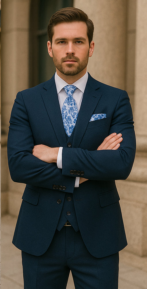 Rossi Man RM1102 Sydney II – Modern Slim Fit Formal Suit