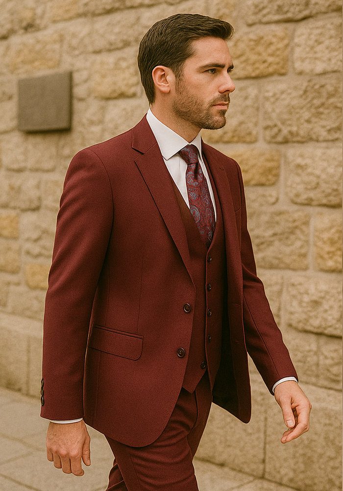 Rossi Man RM1174 – Modern Slim Fit Sydney II 3 Piece Suit