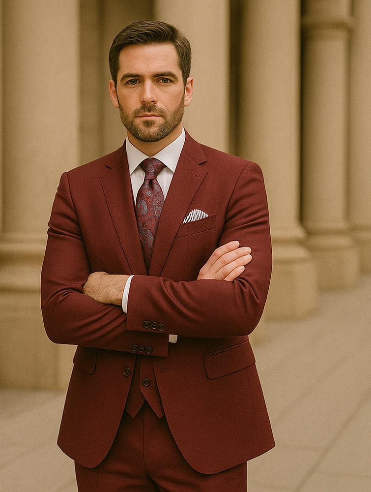 Rossi Man RM1174 – Modern Slim Fit Sydney II 3 Piece Suit