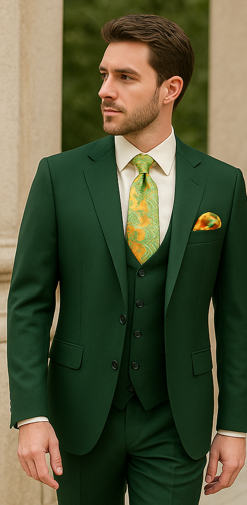 Rossi Man RM1190 Slim Fit Suit – Sydney II 3 Piece Formal Wear