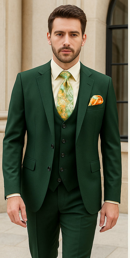 Rossi Man RM1190 Slim Fit Suit – Sydney II 3 Piece Formal Wear