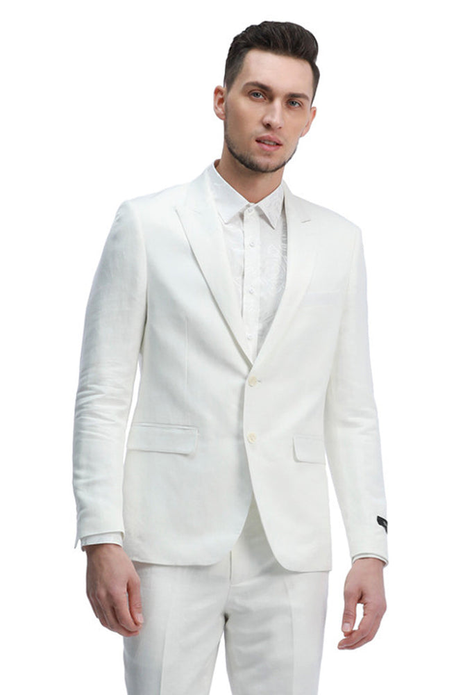 Men's Linen Summer Suit from Tazzio Suits