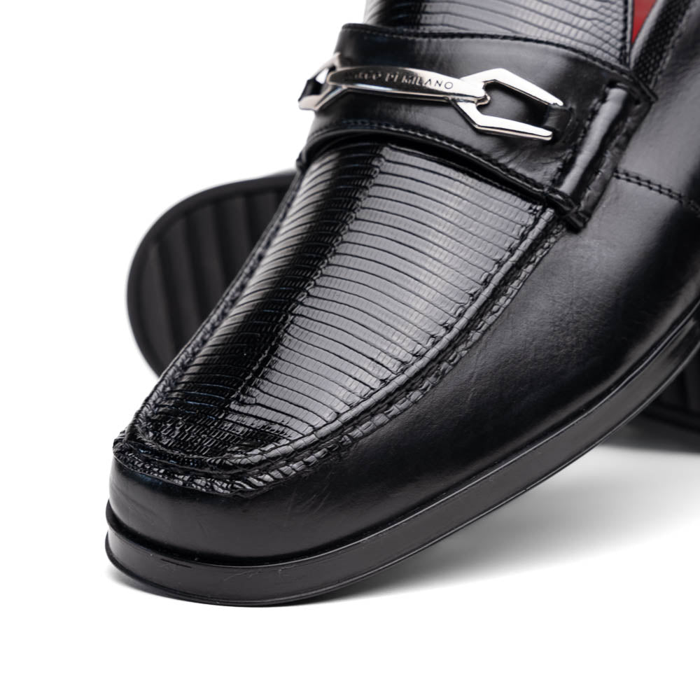 Marco Di Milano Ravello Black Leather Oxford Dress Shoe