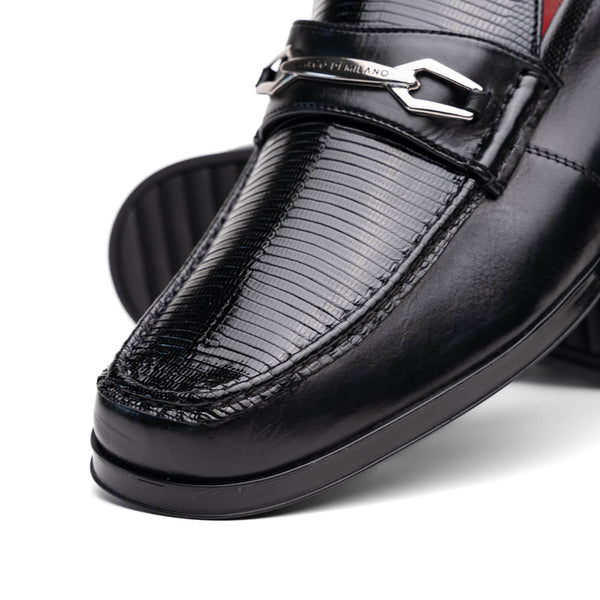 Marco Di Milano Ravello Black Leather Oxford Dress Shoe