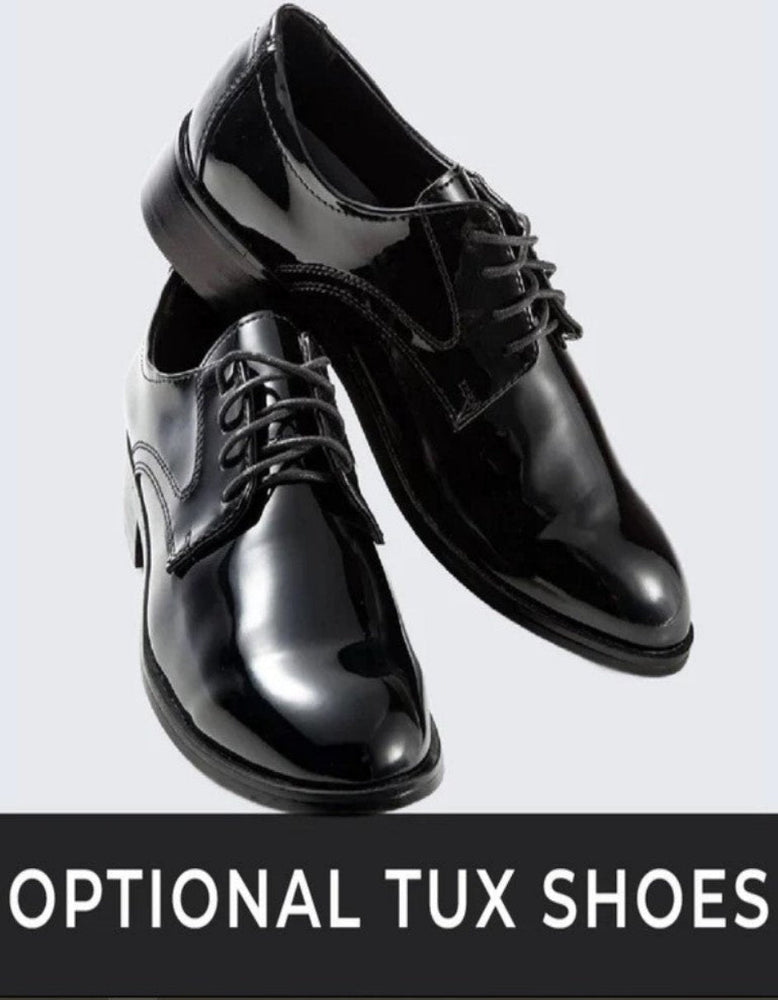 Red Paisley Notch Label Hybrid Fit Tuxedo Jacket - Wedding - Prom 2025