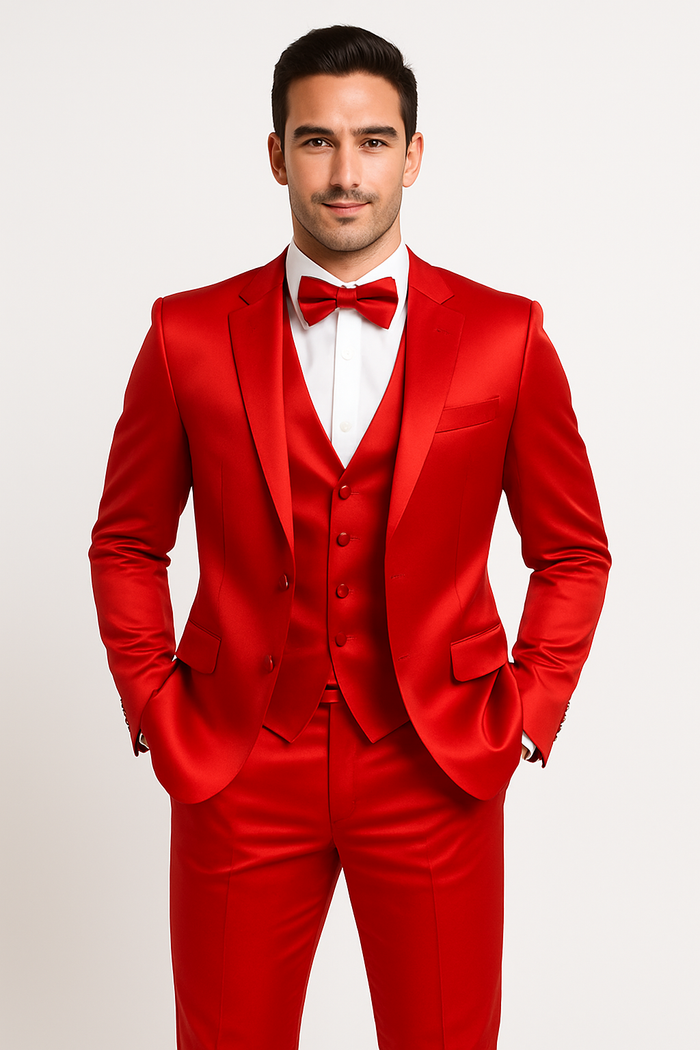 Groomfit-Red-satin-tuxedo-ensemble