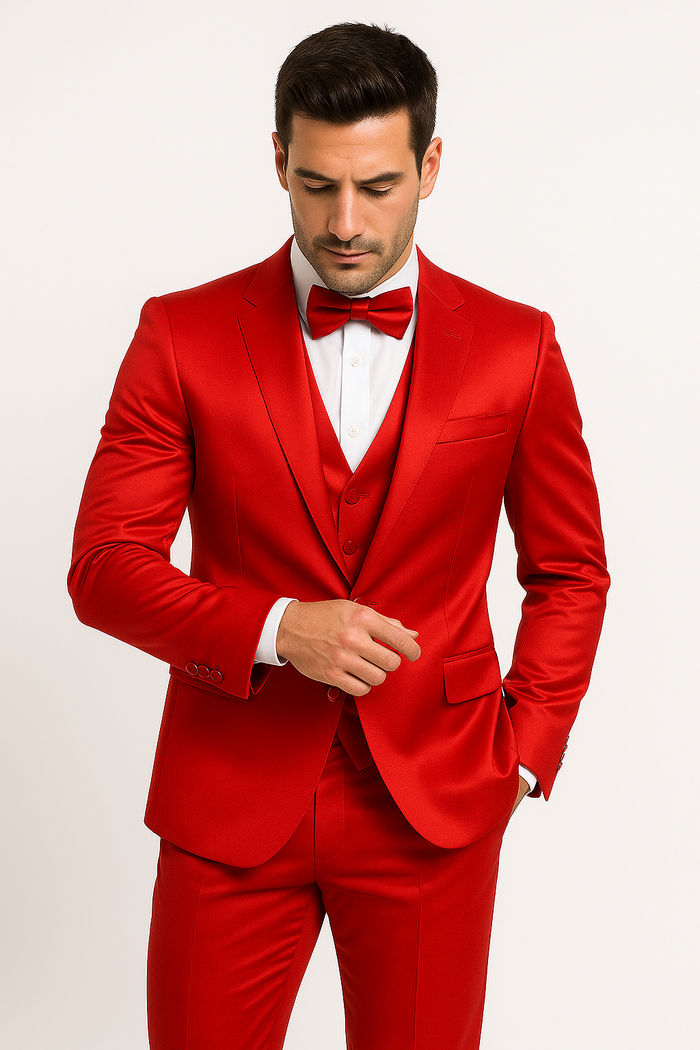 Groomfit-Red-satin-tuxedo-ensemble