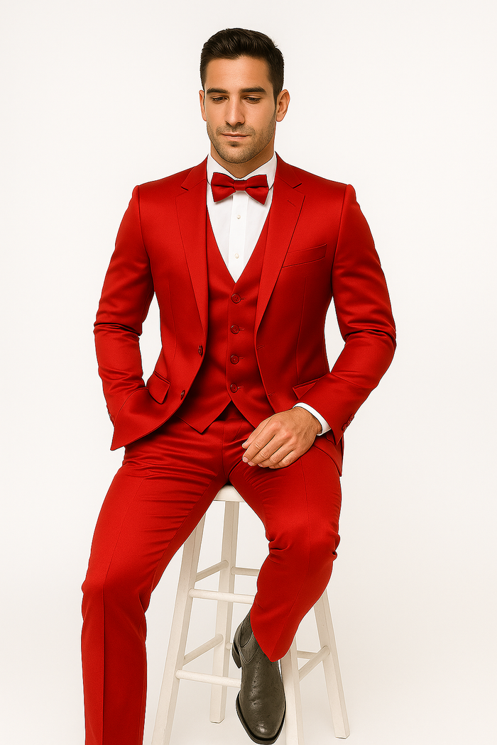 Groomfit-Red-satin-tuxedo-ensemble