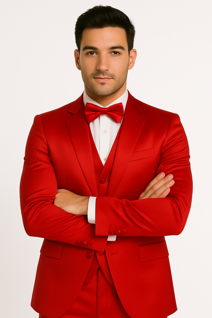 Groomfit-Red-satin-tuxedo-ensemble
