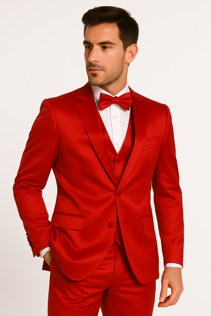 Groomfit-Red-satin-tuxedo-ensemble