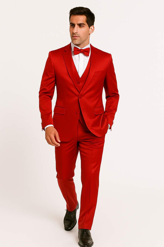 Groomfit-Red-satin-tuxedo-ensemble