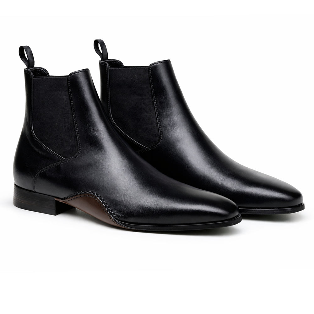 Belvedere Rocco Black Genuine Crocodile Leather Loafer