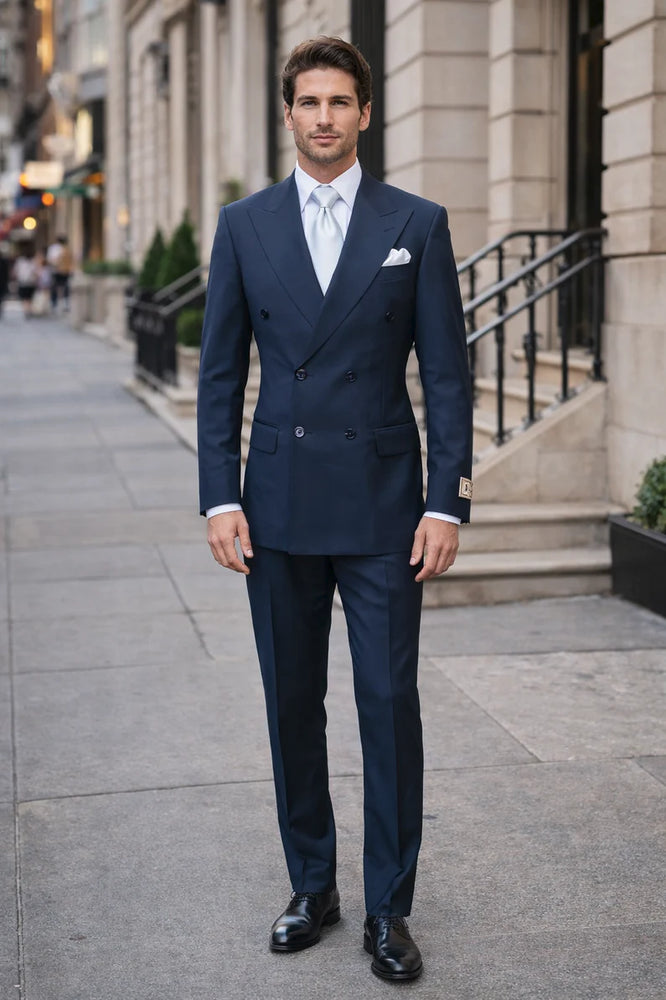 Rossi Man ARTHUR RM2302 Double-Breasted Suit – Sophisticated Tailored Style for Men
