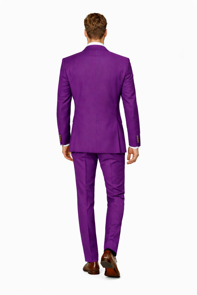 Rossi Man BOND RM1778 Slim Fit 3-Piece Purple Suit – Elegant Tailored Suit for Men