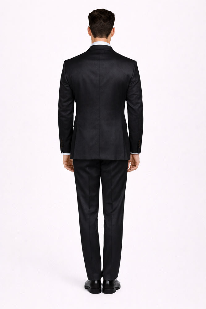 Men’s Formal 3-Piece Suit – Rossi Man Bond Slim Fit in Black | RM1751