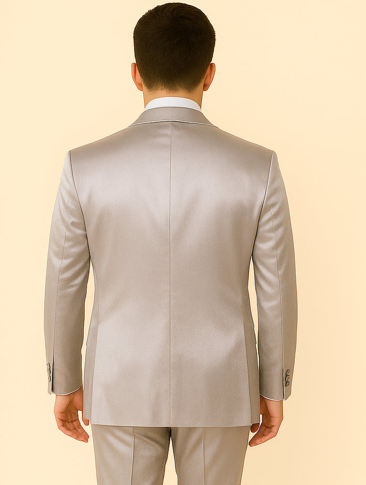 Rossi Man LEO RM1622 – Off-White Slim Fit 3-Piece Designer Suit for Men