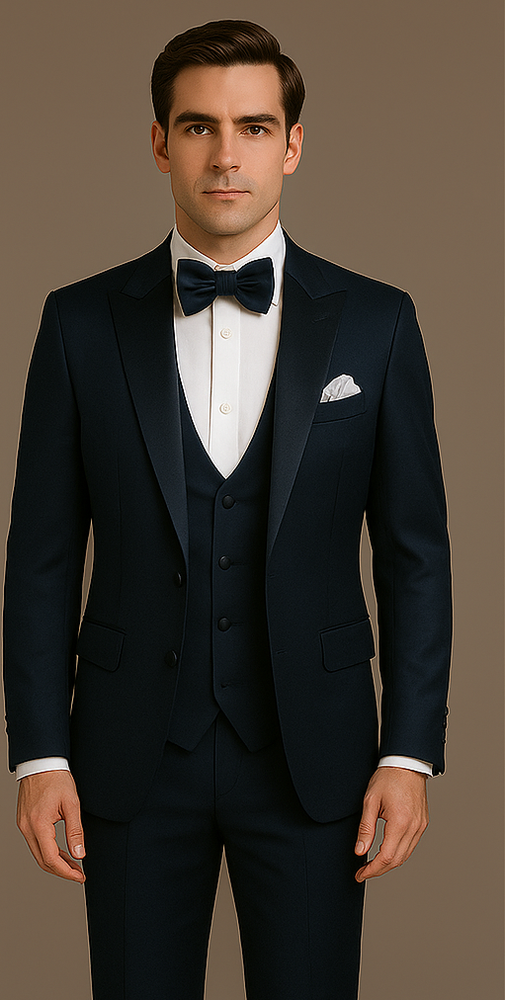 Rossi Man Leo Tuxedo RM1102 – Modern 3-Piece Formal Suit for Men | Stylish Tuxedo Set