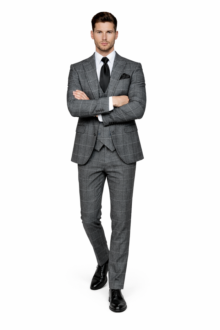 Rossi Man MAX RM1742 Brown Slim Fit Suit – Stylish Men’s Modern Formalwear