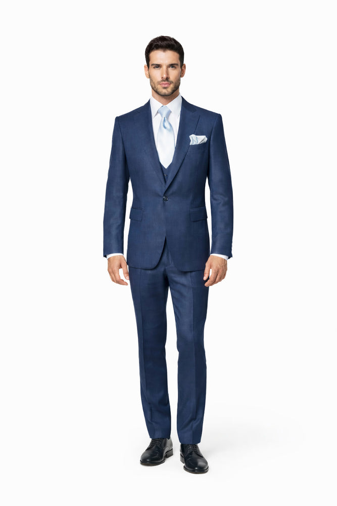 Rossi Man MAX RM1783 Slim Fit 3-Piece Blue Suit –  Men’s Formalwear