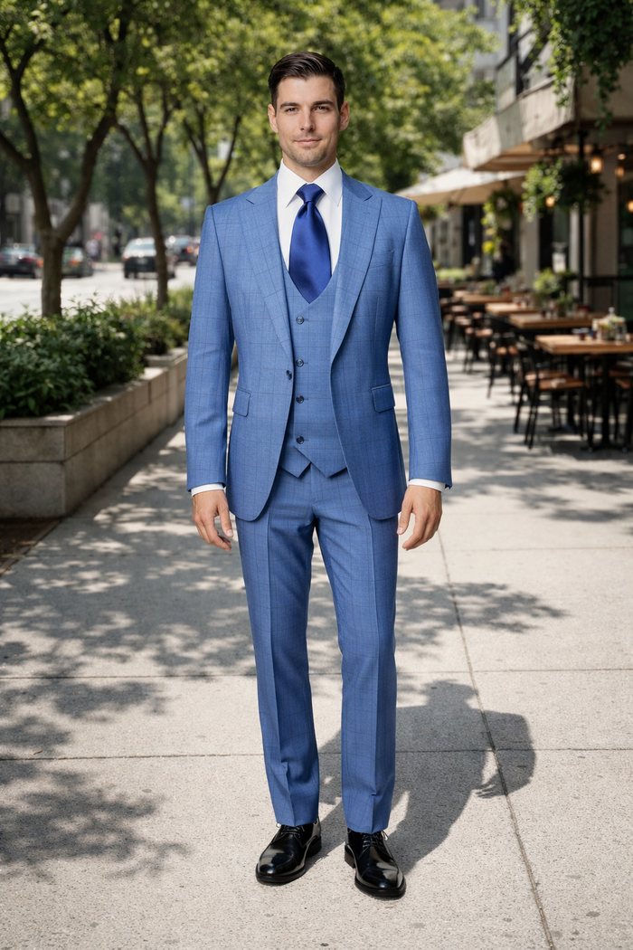 Rossi Man MAX RM1785 Slim Fit 3-Piece Suit – Modern Men’s Formalwear