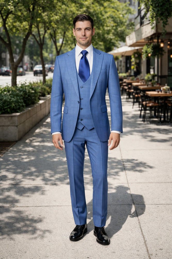 Rossi Man MAX RM1785 Slim Fit 3-Piece Suit – Modern Men’s Formalwear