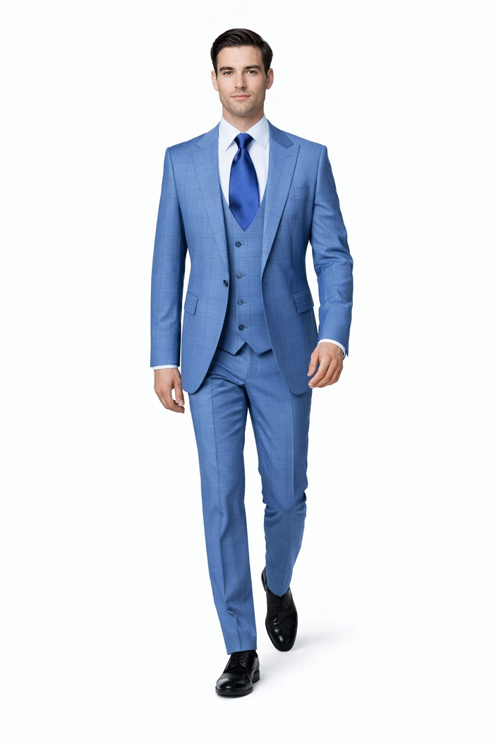 Rossi Man MAX RM1785 Slim Fit 3-Piece Suit – Modern Men’s Formalwear