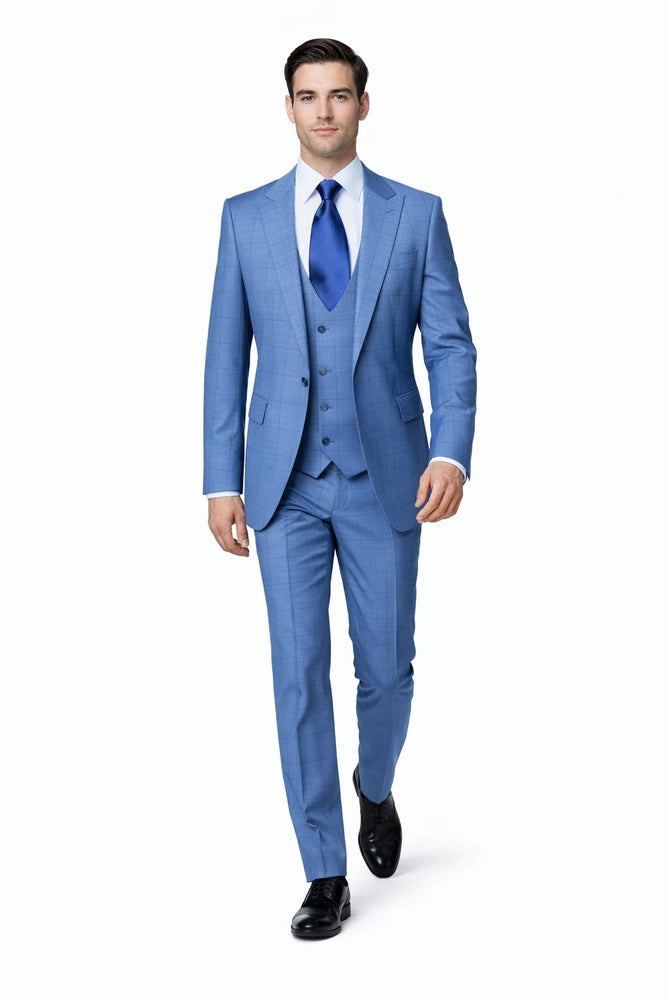 Rossi Man MAX RM1785 Slim Fit 3-Piece Suit – Modern Men’s Formalwear