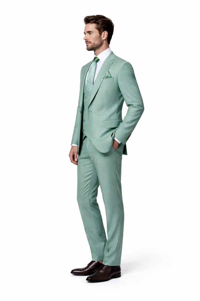 Rossi Man MAX RM1821 Slim Fit 3-Piece Suit – Men’s Formalwear