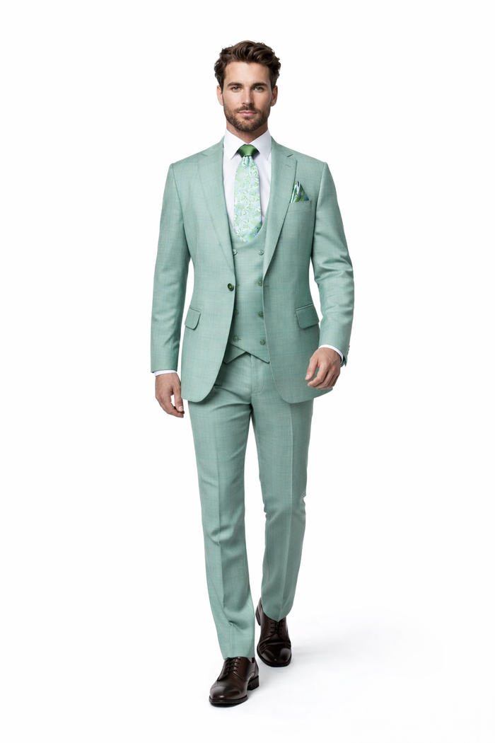 Rossi Man MAX RM1821 Slim Fit 3-Piece Suit – Men’s Formalwear