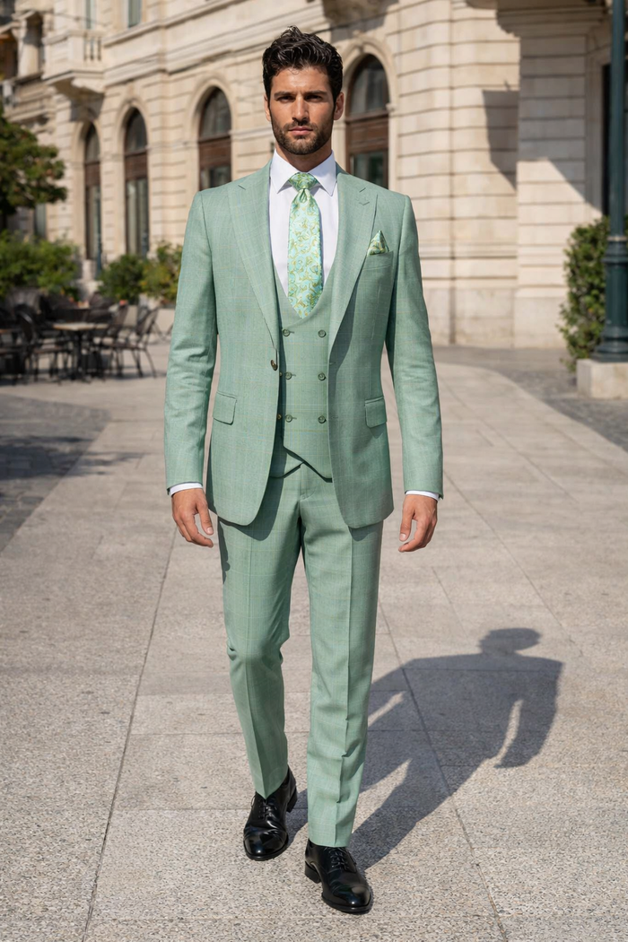 Rossi Man MAX RM1821 Slim Fit 3-Piece Suit – Men’s Formalwear