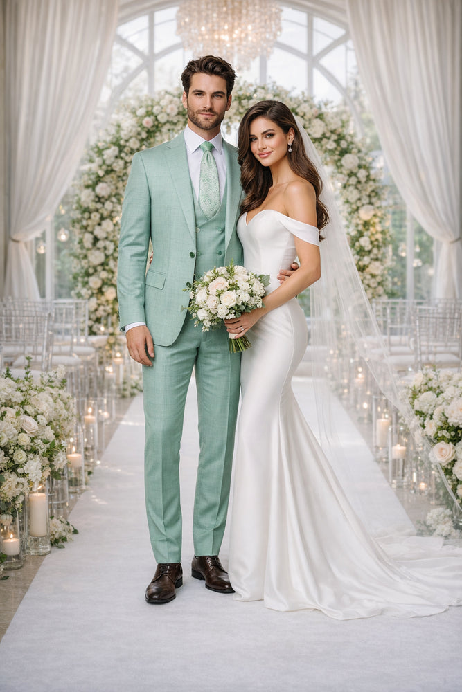 Rossi Man MAX RM1821 Slim Fit 3-Piece Suit – Contemporary Men’s Formalwear