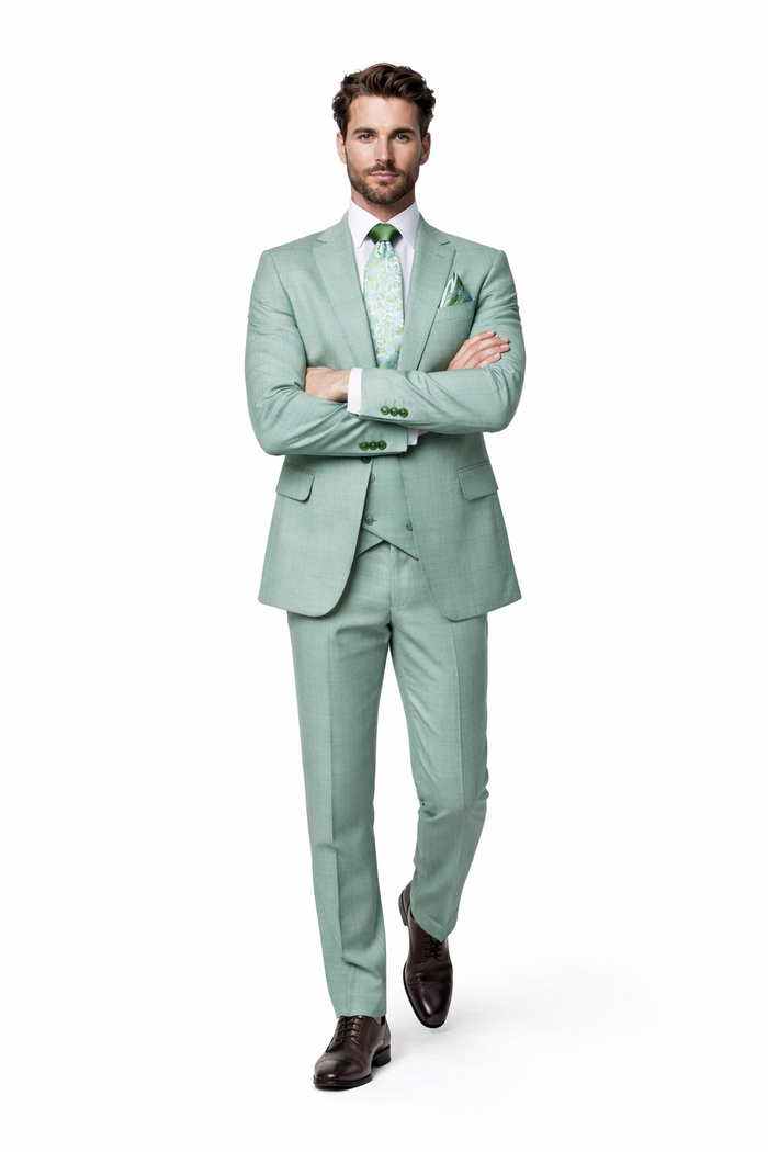 Rossi Man MAX RM1821 Slim Fit 3-Piece Suit – Men’s Formalwear