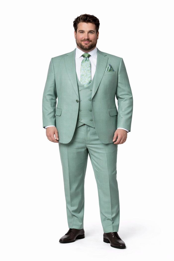 Rossi Man MAX RM1821 Slim Fit 3-Piece Suit – Men’s Formalwear