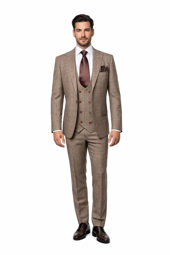 Rossi Man MAX RM1839 Slim Fit 3-Piece Suit – Men’s Formalwear