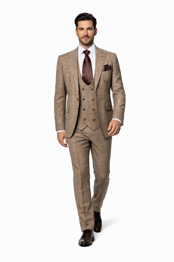 Rossi Man MAX RM1839 Slim Fit 3-Piece Suit – Men’s Formalwear