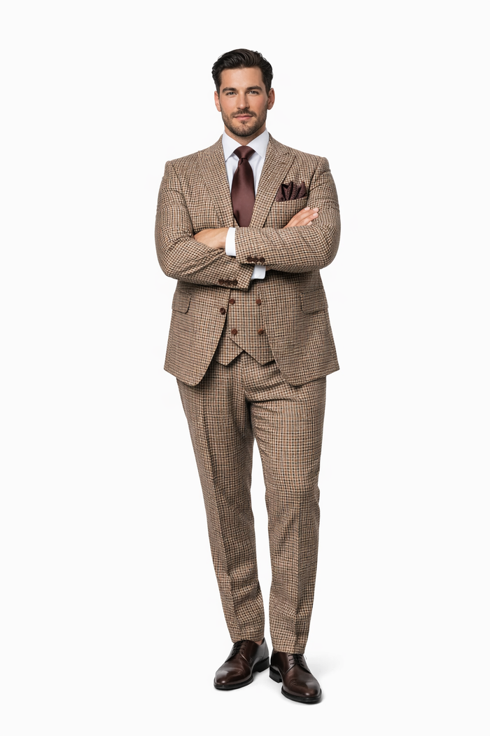 Rossi Man MAX RM1839 Slim Fit 3-Piece Suit – Men’s Formalwear