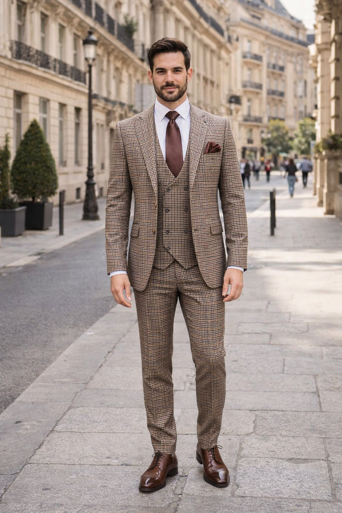 Rossi Man MAX RM1839 Slim Fit 3-Piece Suit – Men’s Formalwear