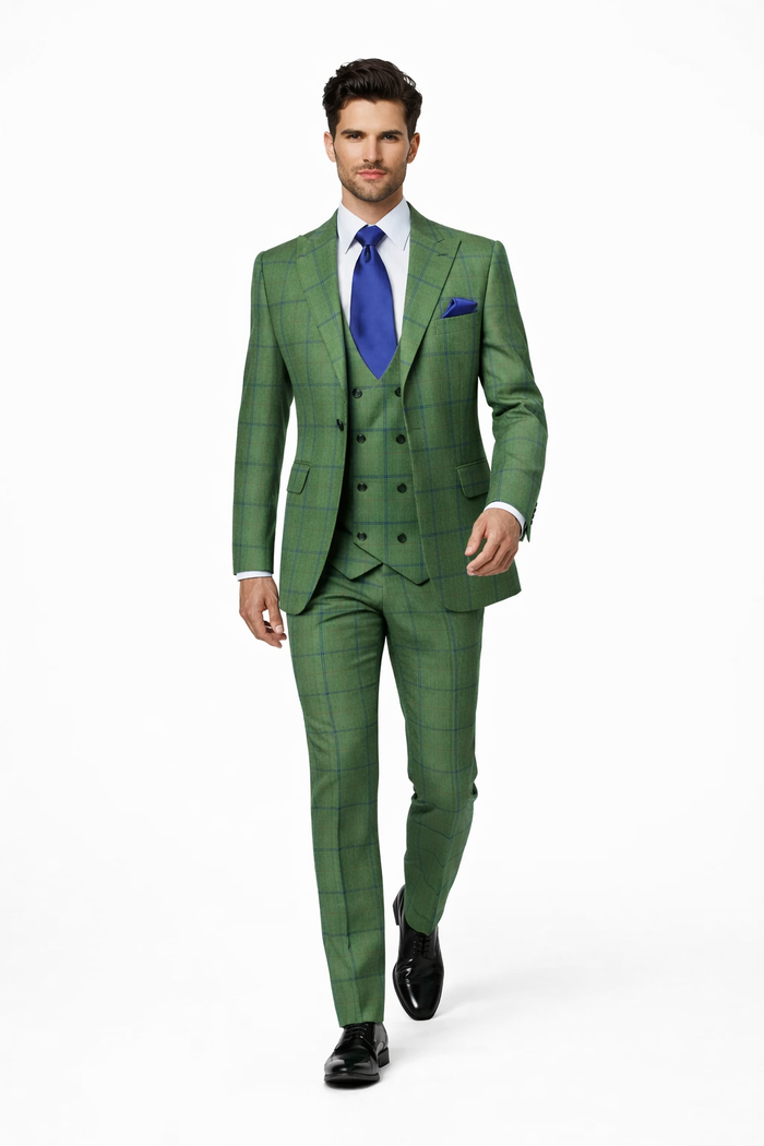 Rossi Man MAX RM1841 Slim Fit 3-Piece Suit – Men’s Formalwear