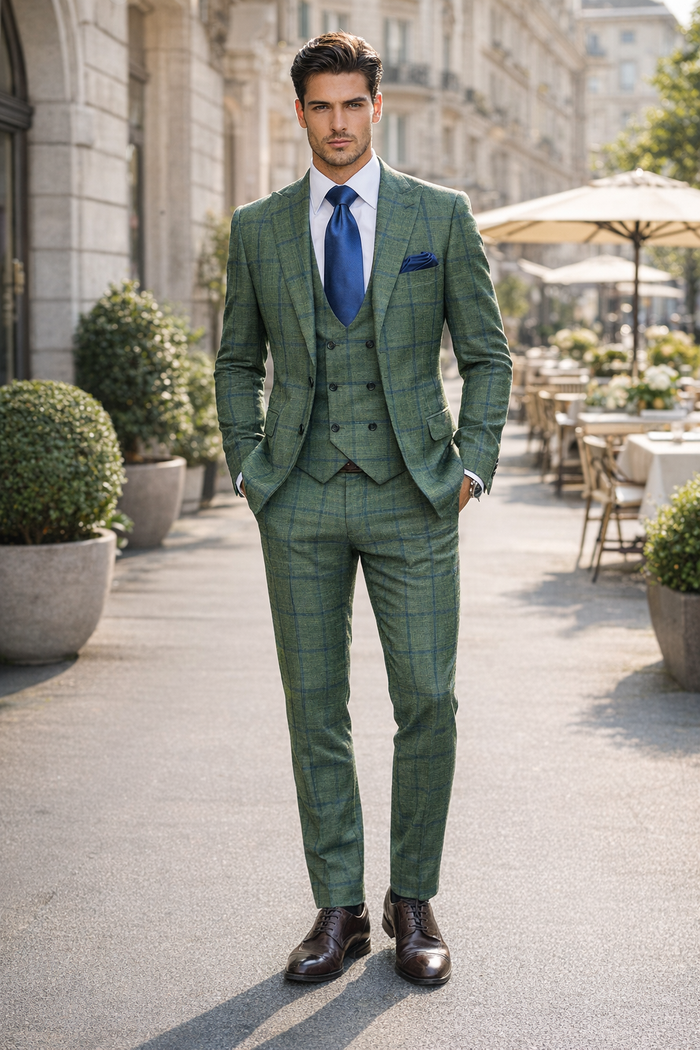 Rossi Man MAX RM1841 Slim Fit 3-Piece Suit – Men’s Formalwear