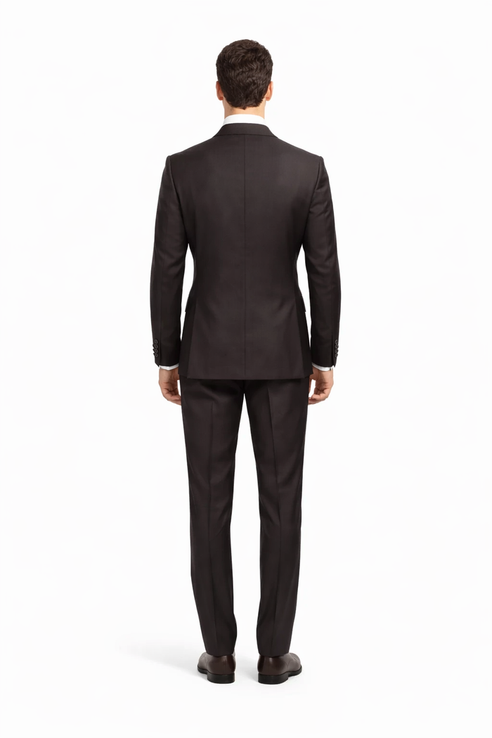 Rossi Man MAX Slim Fit 3-Piece Chocolate Brown Suit – Modern Men’s Formal Set