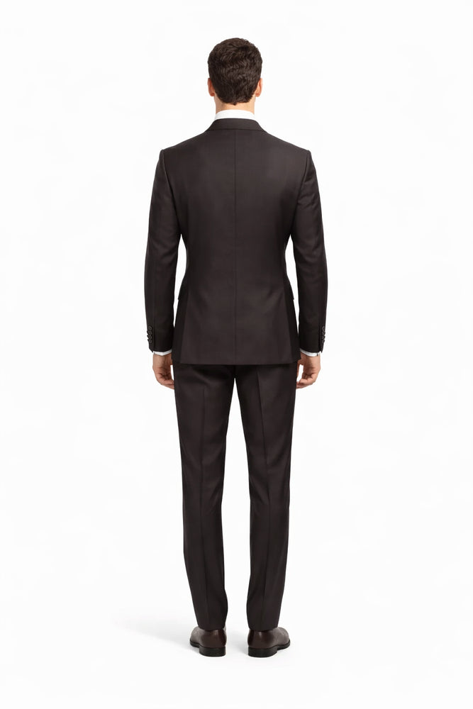 Rossi Man MAX Slim Fit 3-Piece Chocolate Brown Suit – Modern Men’s Formal Set