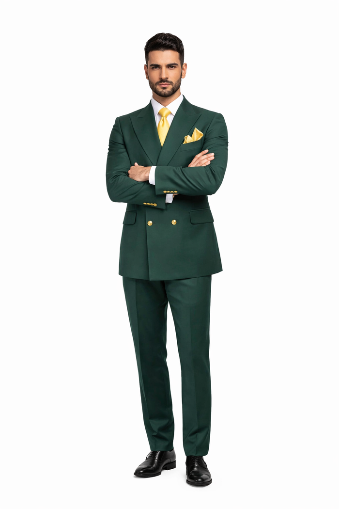 Rossi Man Milano RM1190 Bold Green Slim Fit Suit – Modern Men’s Formalwear