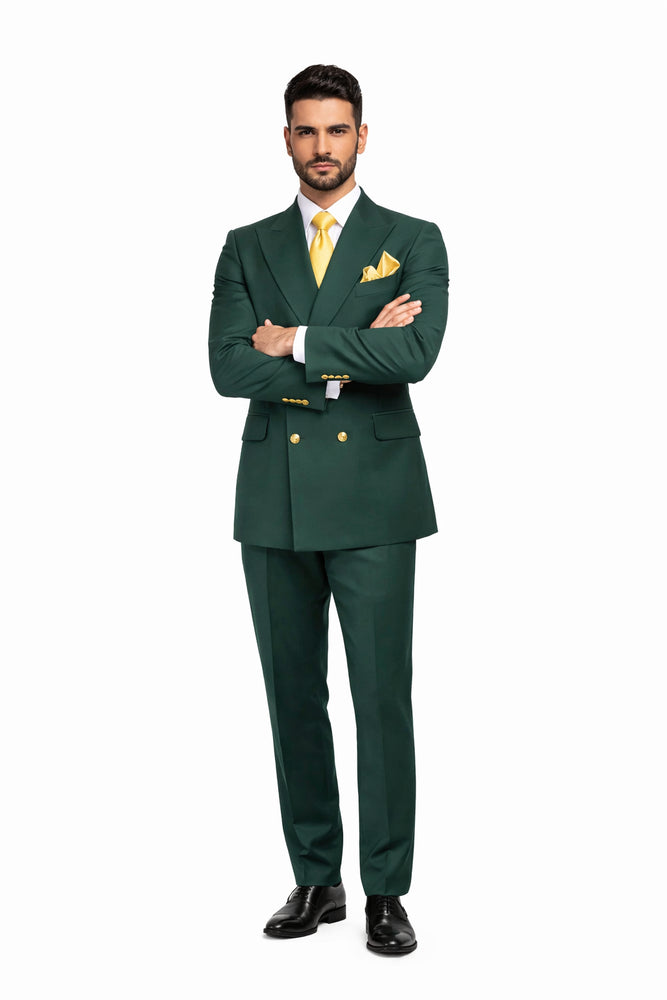 Rossi Man Milano RM1190 Bold Green Slim Fit Suit – Modern Men’s Formalwear