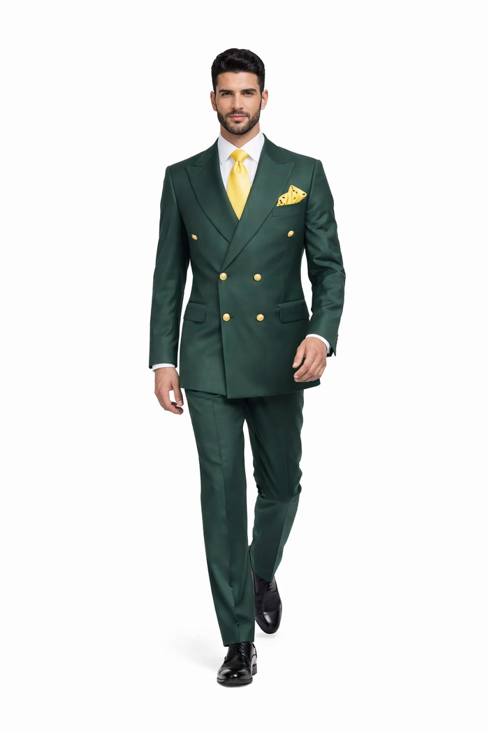 Rossi Man Milano RM1190 Bold Green Slim Fit Suit – Modern Men’s Formalwear