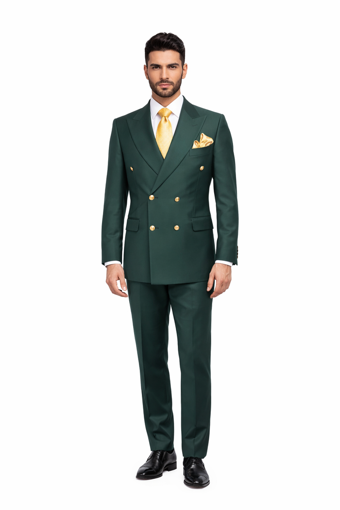 Rossi Man Milano RM1190 Bold Green Slim Fit Suit – Modern Men’s Formalwear